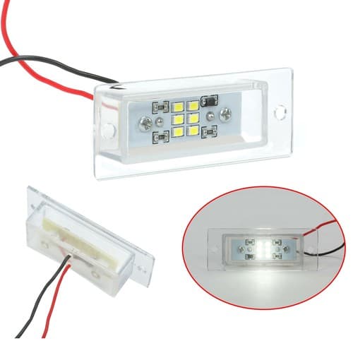 LED Rear Roll Pan License Plate Light Lamp for Silverado GMC Sierra Dodge Ford