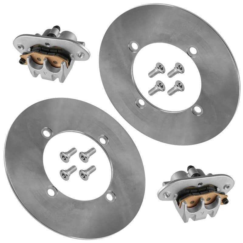 2 Rear Brake Disc w/ Bolts and Caliper for Yamaha Viking 700 YXM700 EPS 14-2026