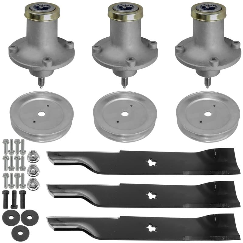 539112170 532112171 Deck Spindle with Pulley & Blade For Husqvarna Dixon 48"