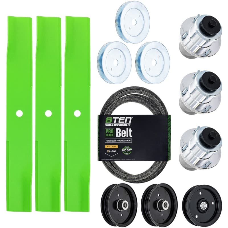 8TEN Deck Rebuild Kit for Hustler Raptor XDX 54-Inch 601124 607208 777185