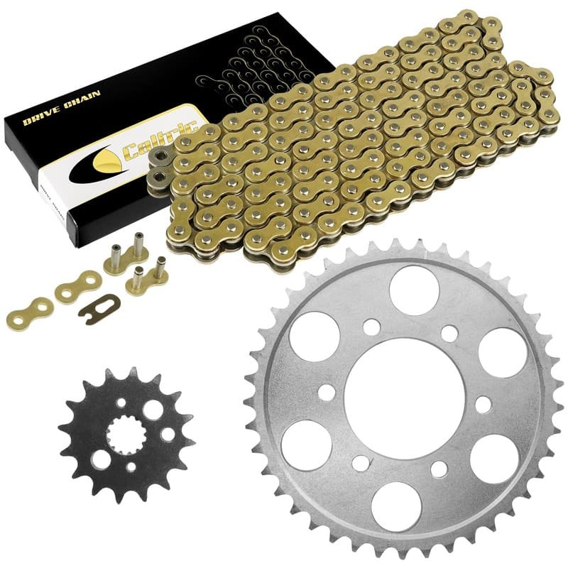 Drive Chain & Sprockets Kit for Kawasaki ZX900 Ninja ZX9R 1998 1999 2000 2001