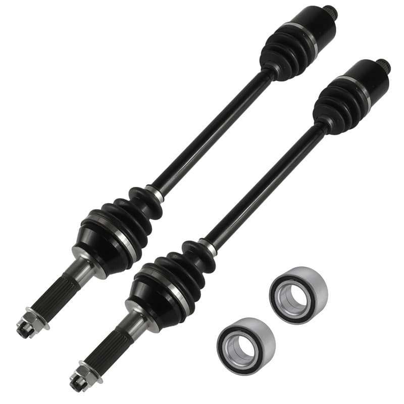 Rear Left & Right CV Joint Axle W/ Bearing For Polaris 1333233 1590476 1333008