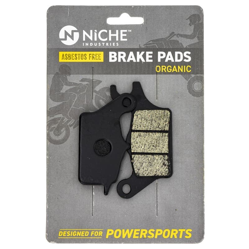 NICHE Brake Pad Set for Kawasaki Z125 Pro 43082-0134 Front Organic
