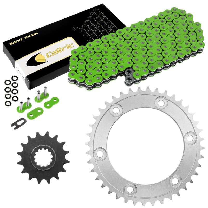 Green O-Ring Drive Chain & Sprockets Kit for Honda RVT1000R Rc51 2000-2006