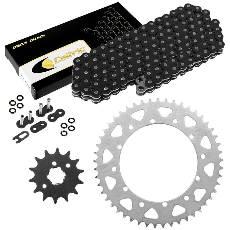 Black O-Ring Drive Chain & Sprocket Kit for Yamaha YZ250 1987 1988 1989 1992
