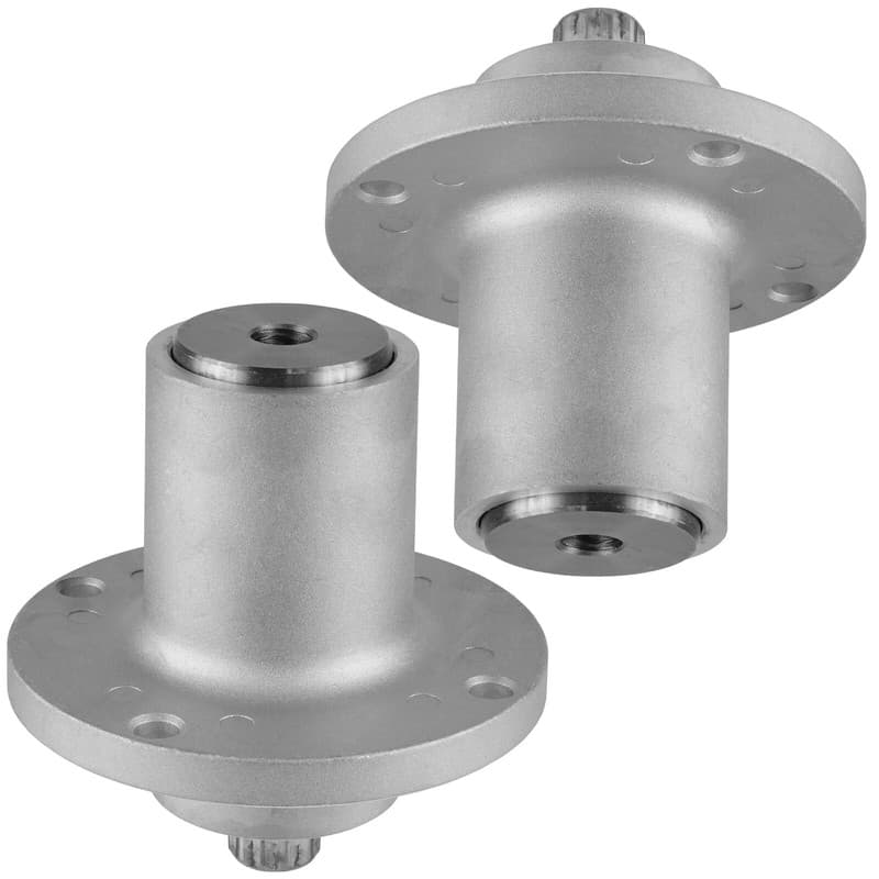 2 Spindle Assembly Fits Hustler Raptor Sport Flip-Up 36 42 48 54 60 Inch 601804