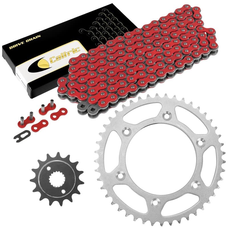 Red Drive Chain And Sprocket Kit for Honda XR400R 1996-2004