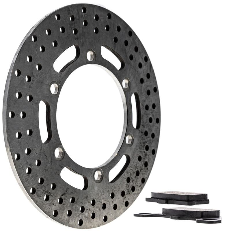 NICHE Rear Right Brake Rotor Pad Kit for Kawasaki 43082-1062 41080-0022-CM