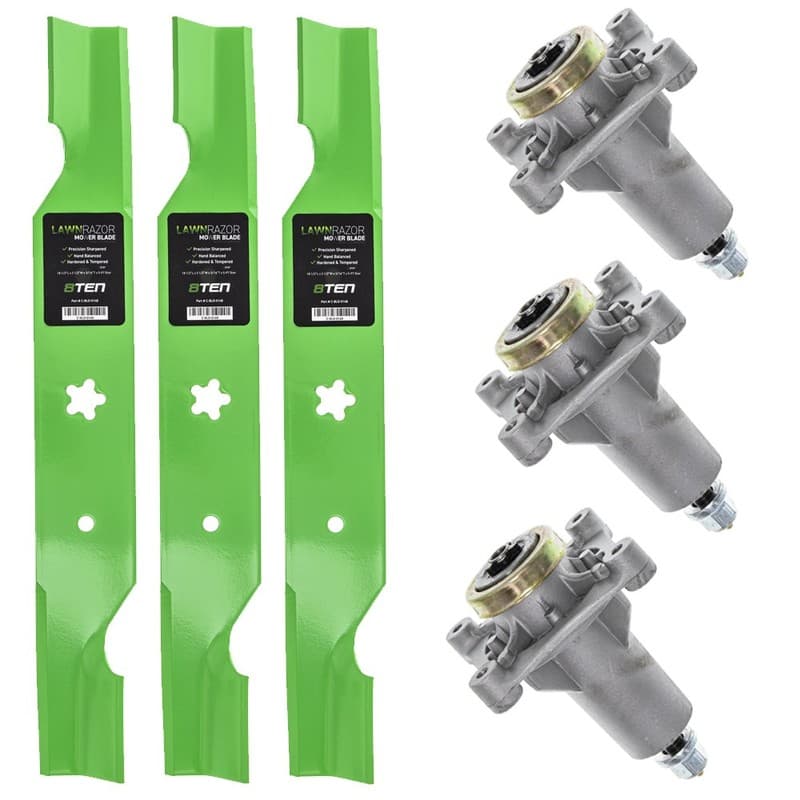 Deck Spindle & Mower Blade Kit for Husqvarna LGT2654 RZ5424 YTH24V48 LGT2554