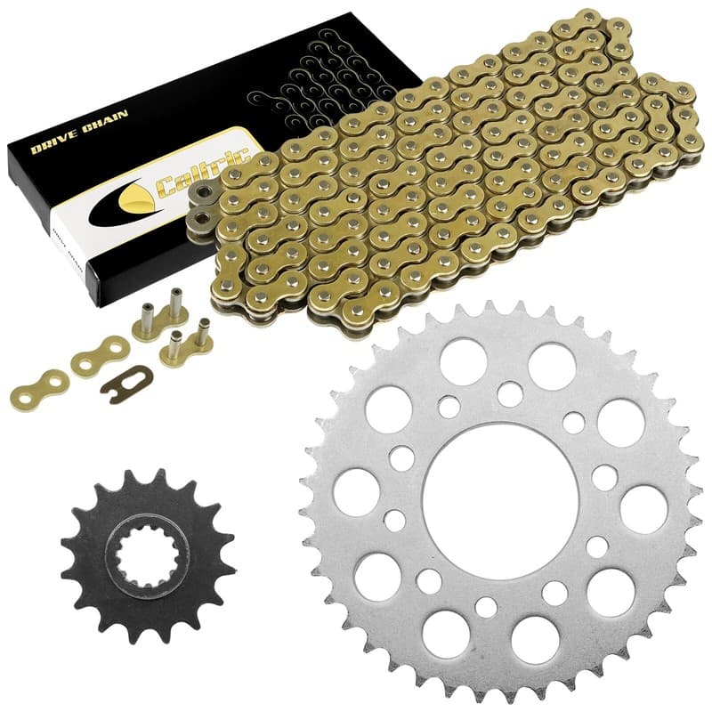 Drive Chain & Sprockets Kit for Honda VF750C VF750Cd Magna 750 Rc43 94-04 Gold