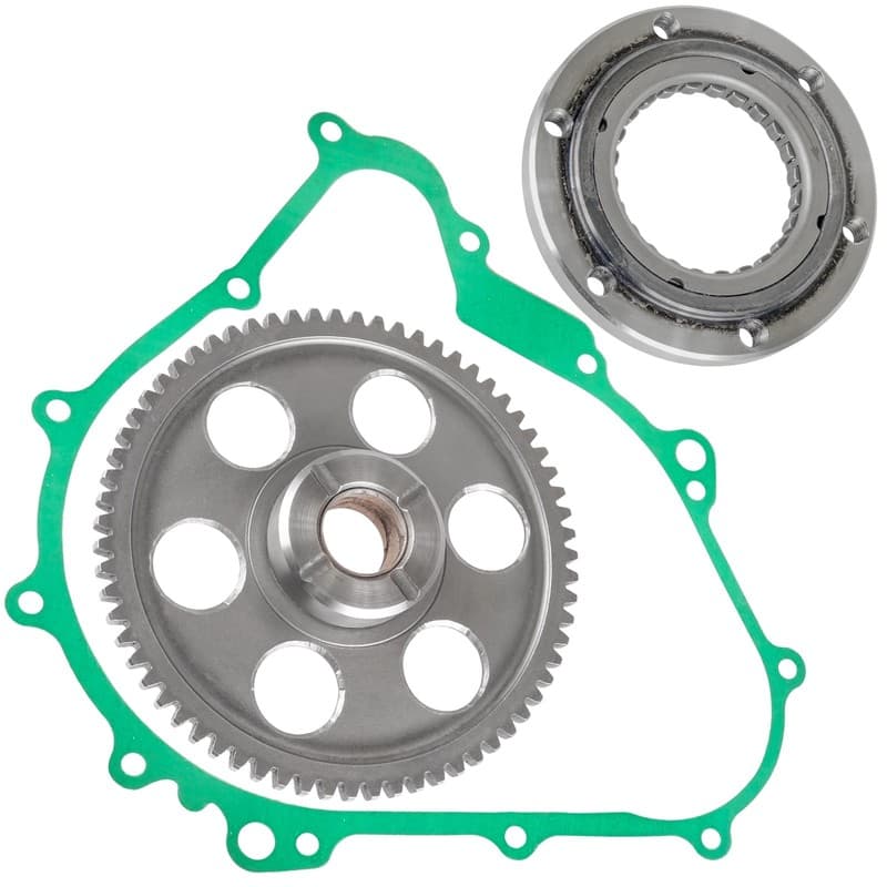 Starter Clutch Gear Idler One-Way Gaske Kit for Yamaha Kodiak 450 YFM450 2003-06