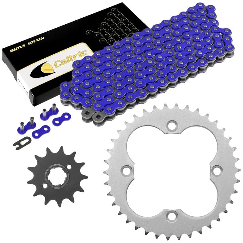 Blue Drive Chain And Sprockets Kit for Honda TRX250R Fourtrax 250 1988 1989