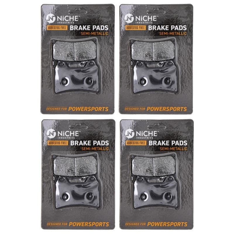 Brake Pad Set for BMW F800S F800R Ducati 998 Front Rear Semi-Metallic 4 Pack