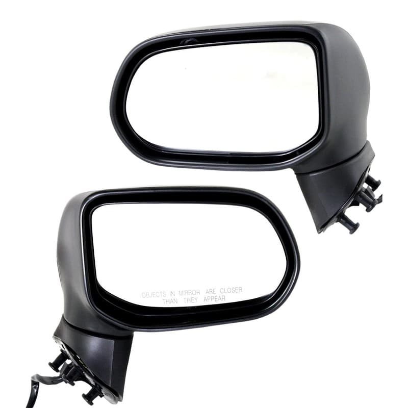 Power Mirror Set Of 2 For 06-11 Honda Civic Heated Textured Black OE Replacement