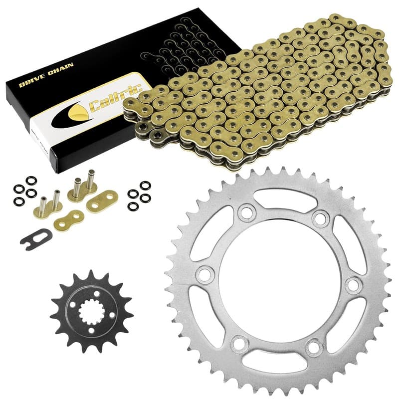 Gold O-Ring Drive Chain & Sprockets Kit for Honda XR650L 1993-2017
