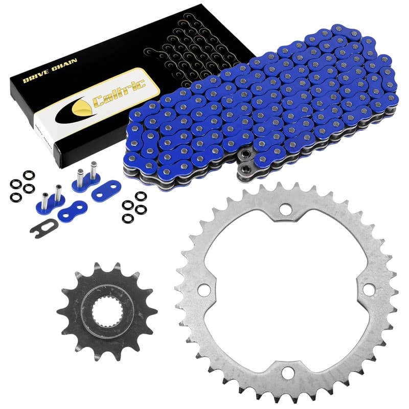 Blue Drive Chain & Sprockets Kit for Yamaha Raptor 250 YFM250 YFM-250 2008-2013