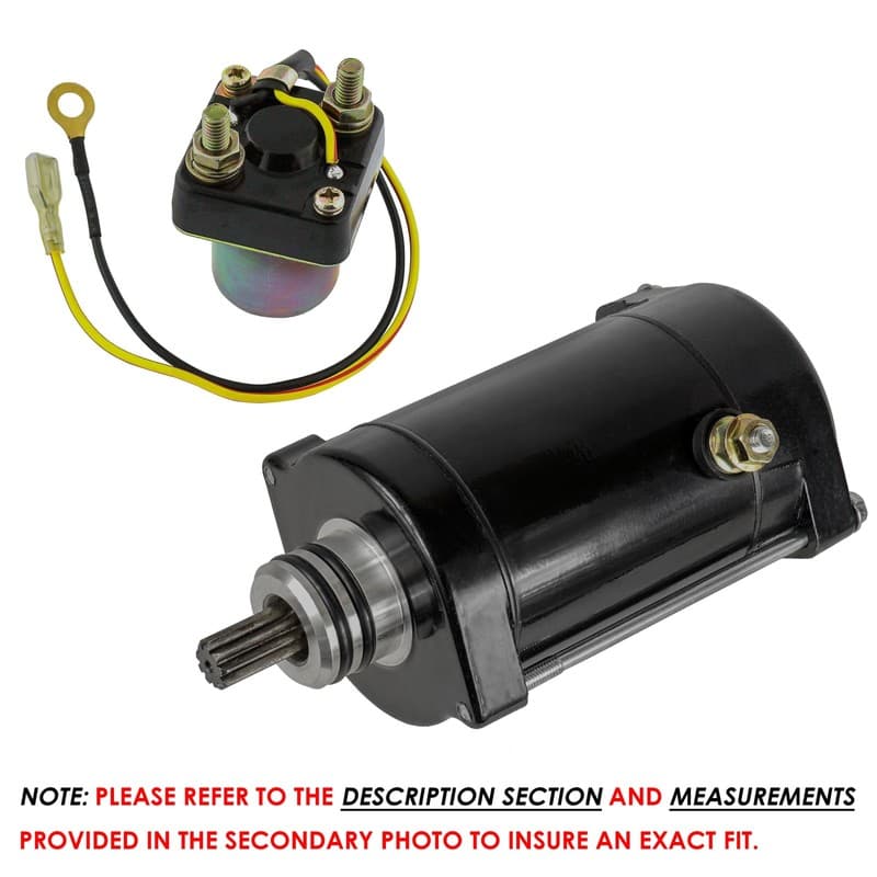 Starter & Solenoid Relay for Polaris Sl750 Slt750 750 1994 1995 Pwc New