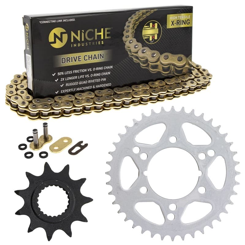Sprocket Chain Set for Polaris Trail Boss 330 325 11/40 Tooth 520 X-Ring Kit