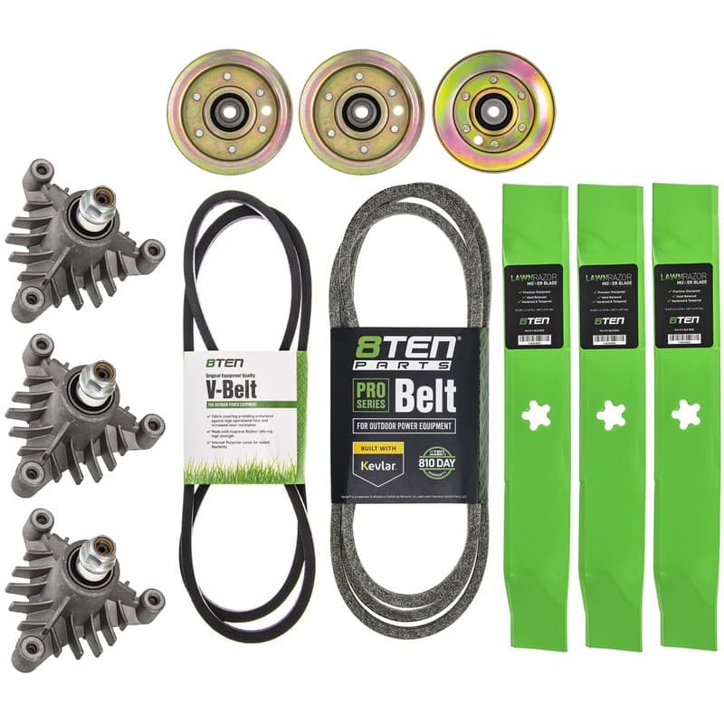 8TEN Blade Spindle Rebuild Kit Craftsman GT3000 532143651 532159705 532131494