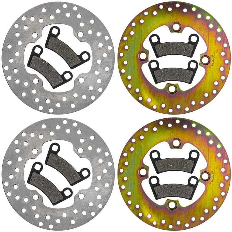 NICHE Brake Rotor Pad Kit for Polaris Ranger Crew XP 1000 High Lifter 5269708