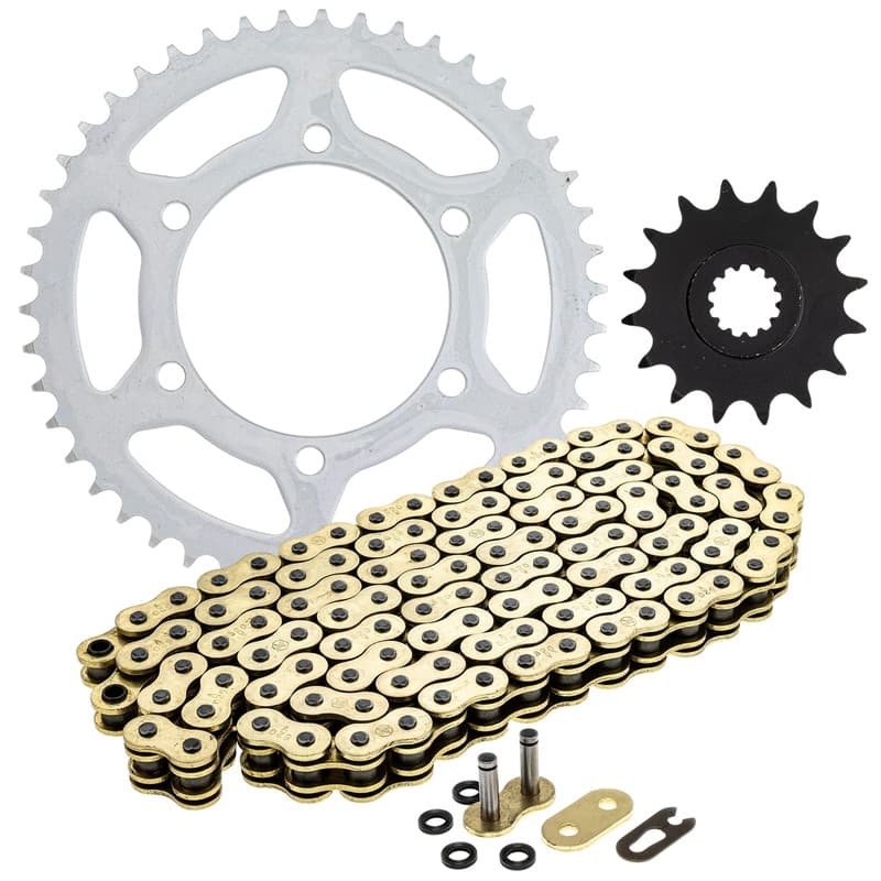 Sprocket Chain Set for Yamaha FZ6 Fazer FZ6 S2 16/46 Tooth 520 X-Ring Front Rear