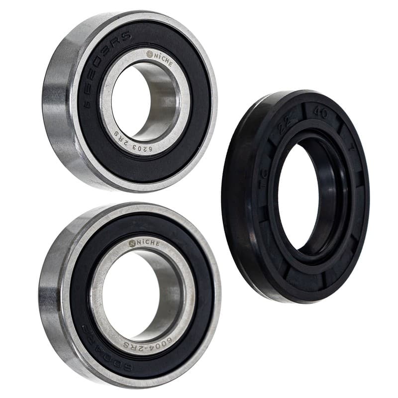 NICHE Wheel Bearing Seal Kit for Kawasaki Bayou 220 250 6004-2RS 6203-2RS