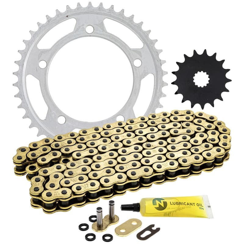 Sprocket Chain Set for Suzuki Vstrom 1000 17/42 Tooth 525 X-Ring Front Rear Kit