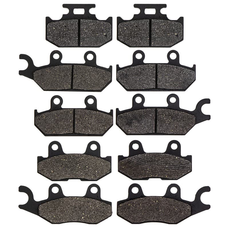 NICHE Brake Pad Kit for Yamaha Wolverine X4 Viking 700 VI Complete Semi-Metallic