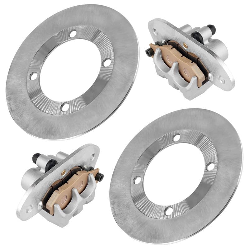 Rear Brake Caliper And Disc Rotor W/Pad For Yamaha Rhino 700 YXR700 4X4 2008-13