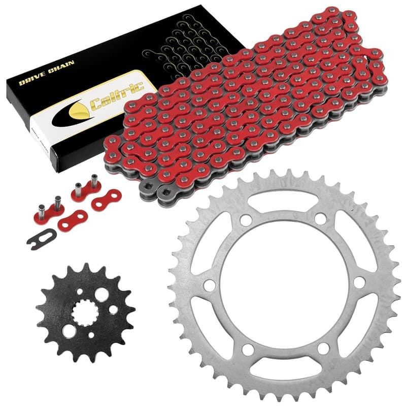 Red Drive Chain And Sprocket Kit for Kawasaki Vulcan 800 VN800 1996-2005
