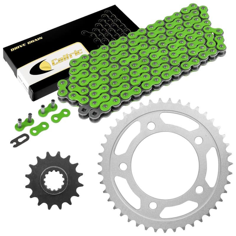 Drive Chain & Sprockets Kit for Honda CBR900RR Fire Blade 1993 1994 1995 Green