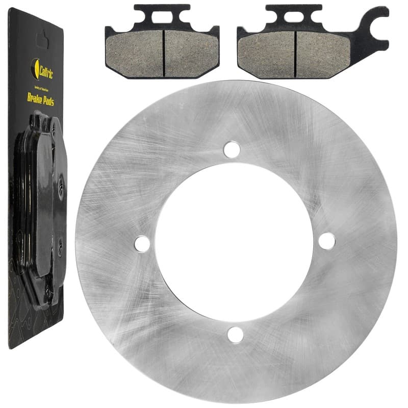 Rear Brake Rotor Disc w/ Brake Pad Fits Yamaha Kodiak 400 YFM400F 4x4 2005-2006