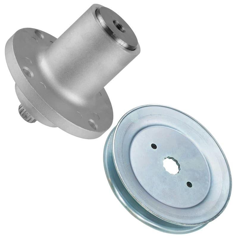 42" Deck Spindle w/ 6.47" OD Pulley for Hustler Raptor SD 934588 936708 938142
