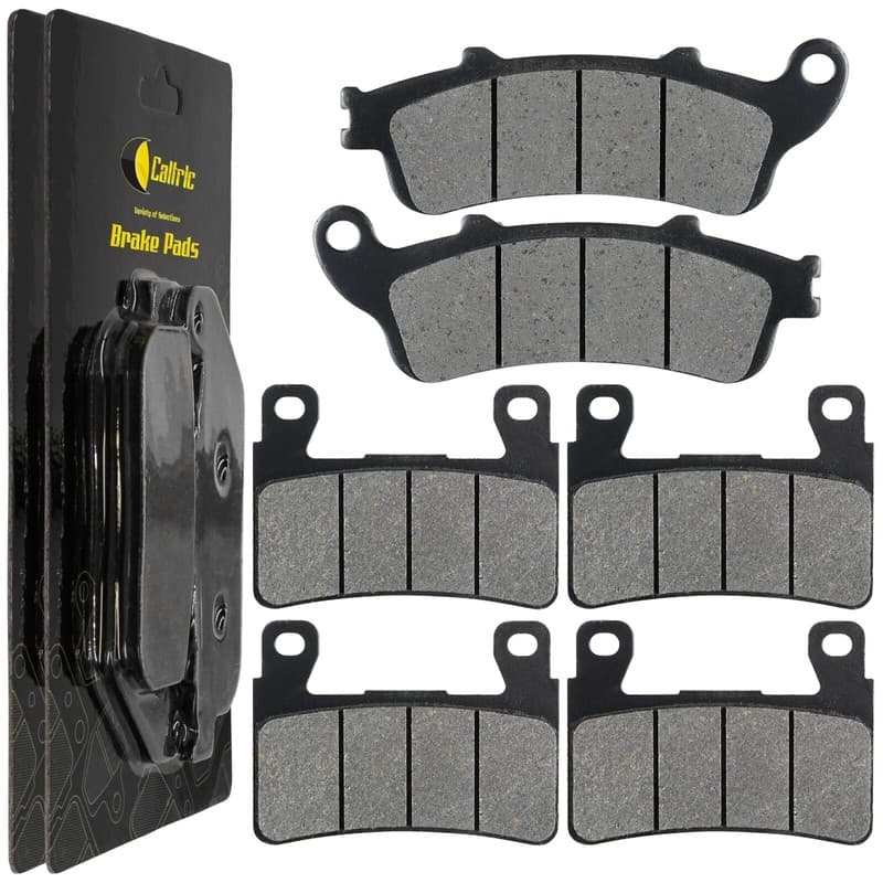 Caltric Front and Rear Brake Pads for Honda GL1800C Valkyrie 1800 2014-2015