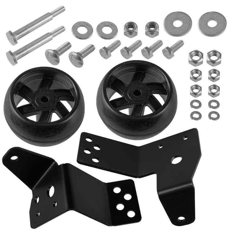 Caltric 42" Deck Gauge Wheel & Bracket Kit for Husqvarna YTH160 YTH180 YTH1542