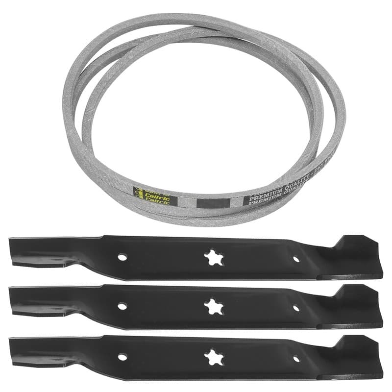 50" Deck Belt & Blade Kit For Husqvarna GTH2250 GTH2350 GTH2550 532144959