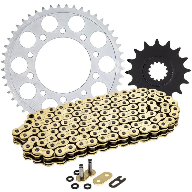 Sprocket Chain Set for Yamaha YZF-R6 16/48 Tooth 520 X-Ring Front Rear Combo Kit