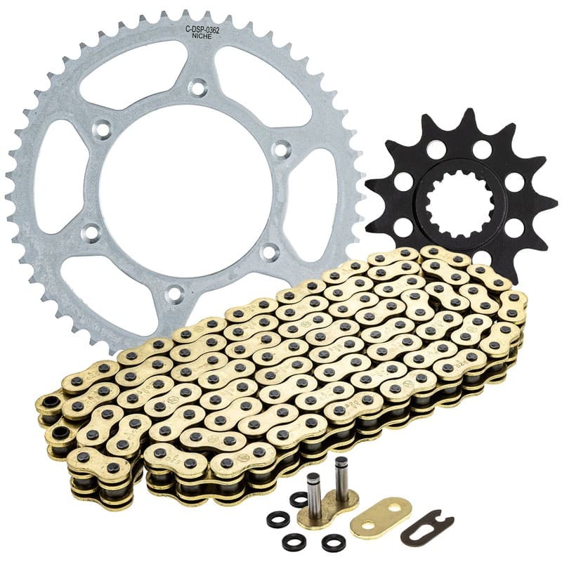 NICHE Sprocket Chain Set for KTM 125 SX 250 XC 13/51 Tooth 520 X-Ring Front Rear