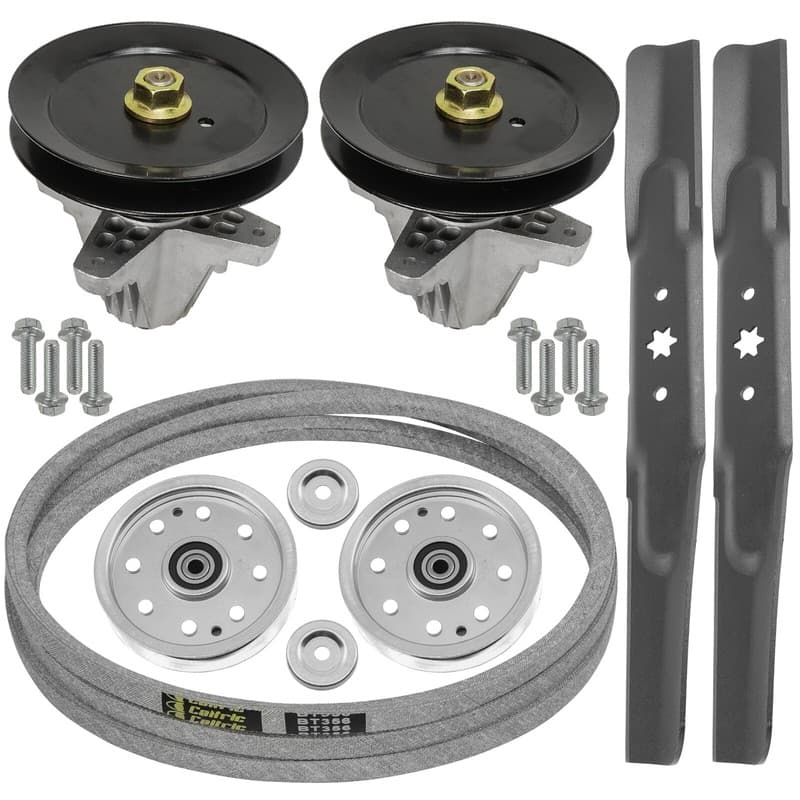 Caltric 42" Deck Spindle Blade Belt Pulley Rebuild Kit For Cub Cadet LTX1040