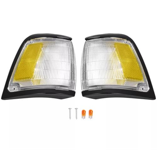 Clear Lens Corner Lights For Toyota Pickup 2WD 1992-1995 Driver & Passenger Side