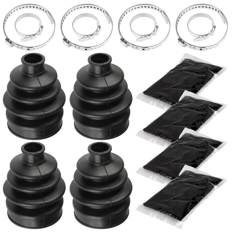 2 Rear Axle LH and RH Outer CV Boot Kit for Yamaha Grizzly 700 YFM700 2012-2020