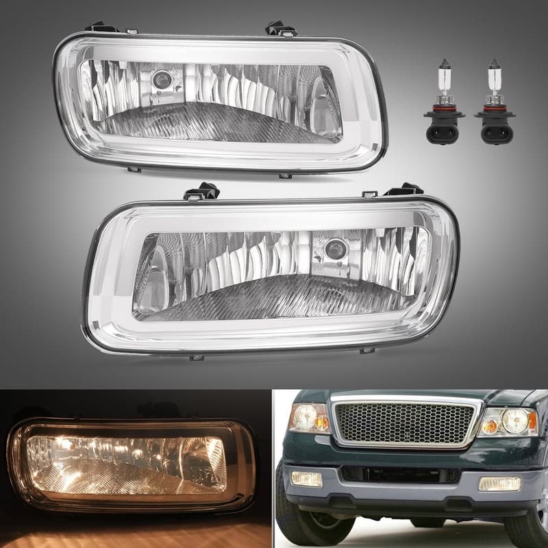Fog Light W/Bulb For Ford F-150 2004-06 Front Left & Right #FO2593197 #FO2592197