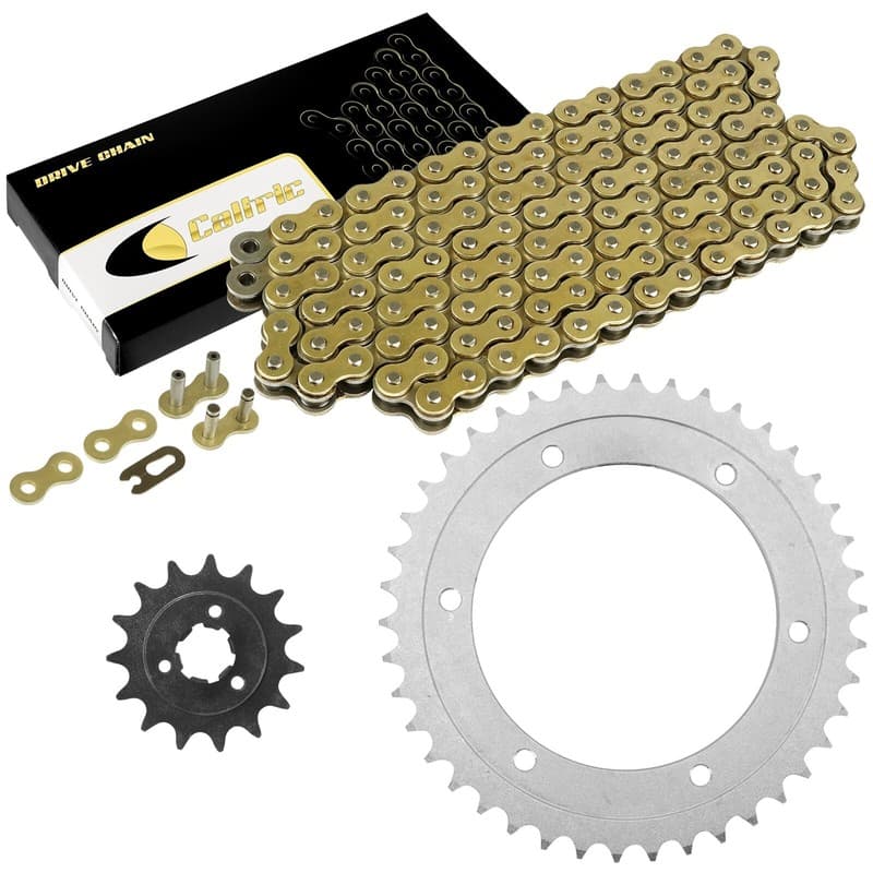 Drive Chain & Sprockets Kit for Suzuki DR650SE 1996 1997 1998 1999 2000-2017