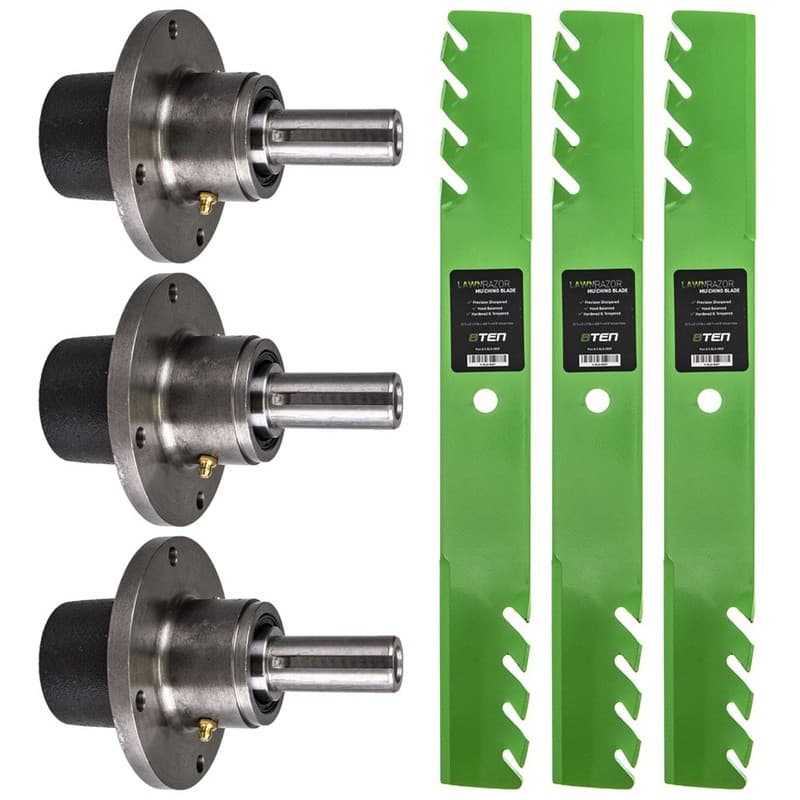 Spindle Toothed Blade Kit for Scag 61 Inch Deck Cut 61A Turf Tiger Zero Turn