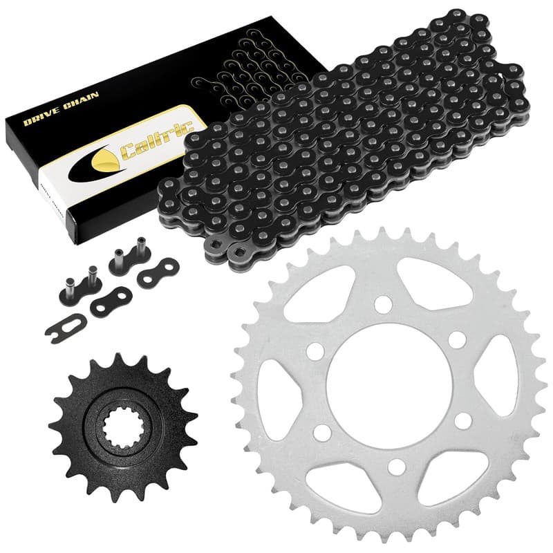 Black Drive Chain And Sprocket Kit for Kawasaki Ninja ZX-10R ZX1000C 2004 2005