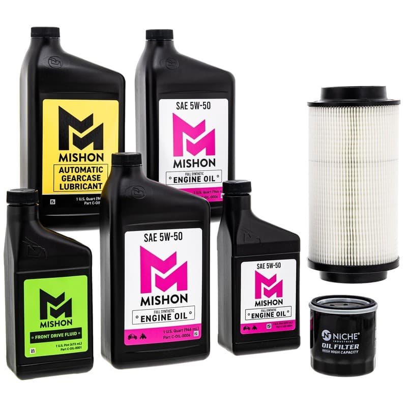 MISHON Full Service Engine Oil Change Kit for Polaris Sportsman 335 ATV 1999