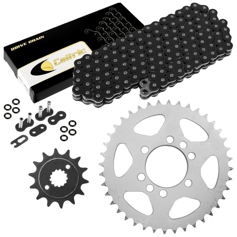 Black O-Ring Drive Chain & Sprockets Kit for Kawasaki KFX400 KSF400A 2003-2006