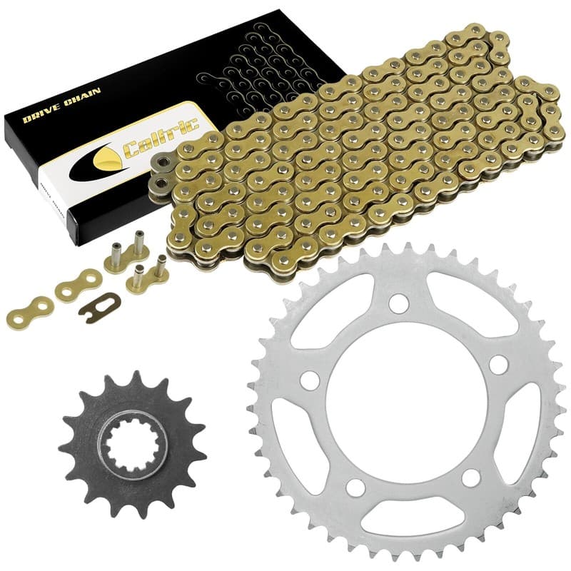 Drive Chain & Sprockets Kit for Honda CBR600F3 CBR600 F3 1997 1998 Gold