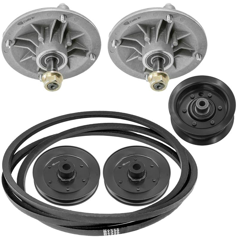 38" Deck Spindle With Pulley & Belt For Toro 71208 71217 71220 71223 71198 71242