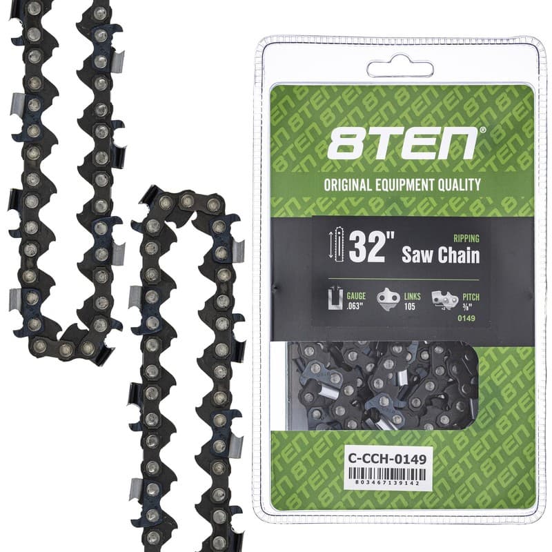 Ripping Chainsaw Chain 32 Inch .063 3/8 105DL for Husqvarna Poulan Jonsered